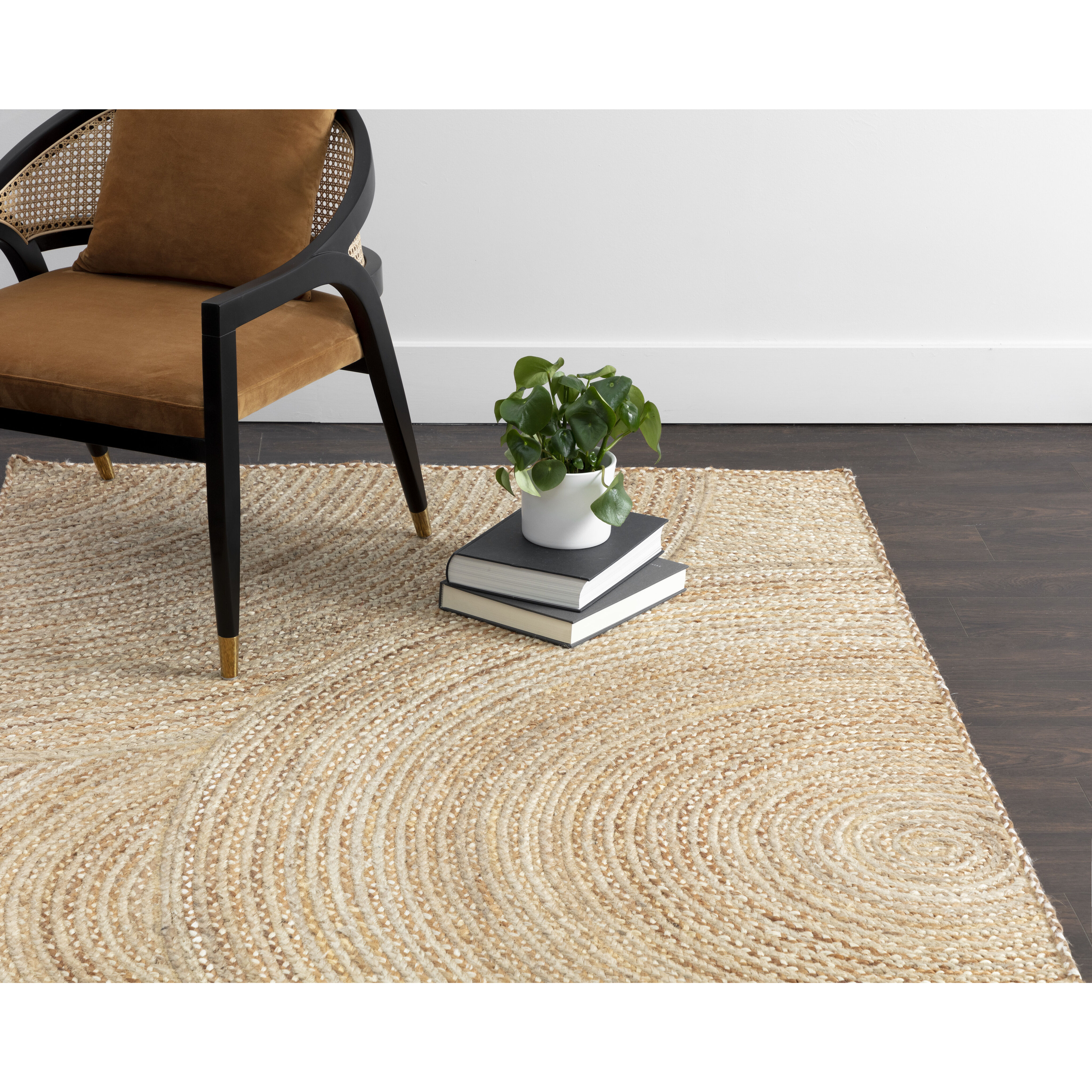 Prescott 168 X 120 inch Warm Natural Indoor Hand-Braided Rug, Hand-Braided